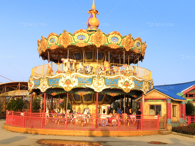 unique double decker carousel for sale in Beston Rides